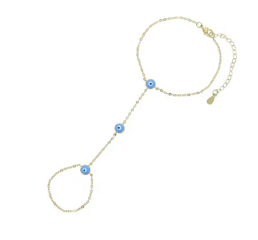 Evil Eye Hand Chain
