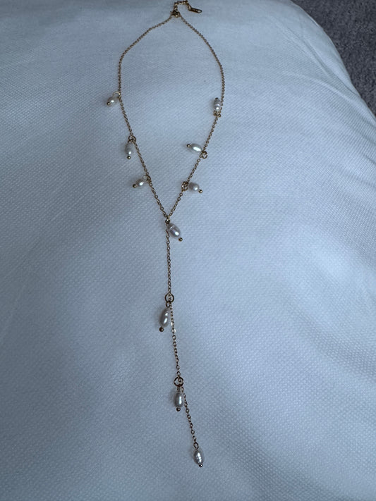 Pearl Lariat Necklace