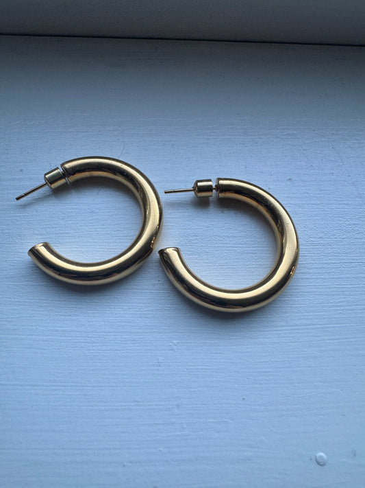 Classic Gold Hoop Earrings
