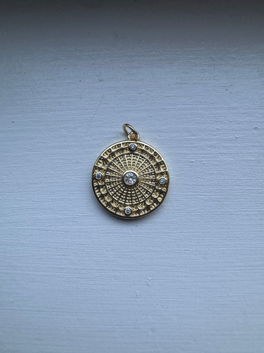 Diamond Gold Pendant Charm