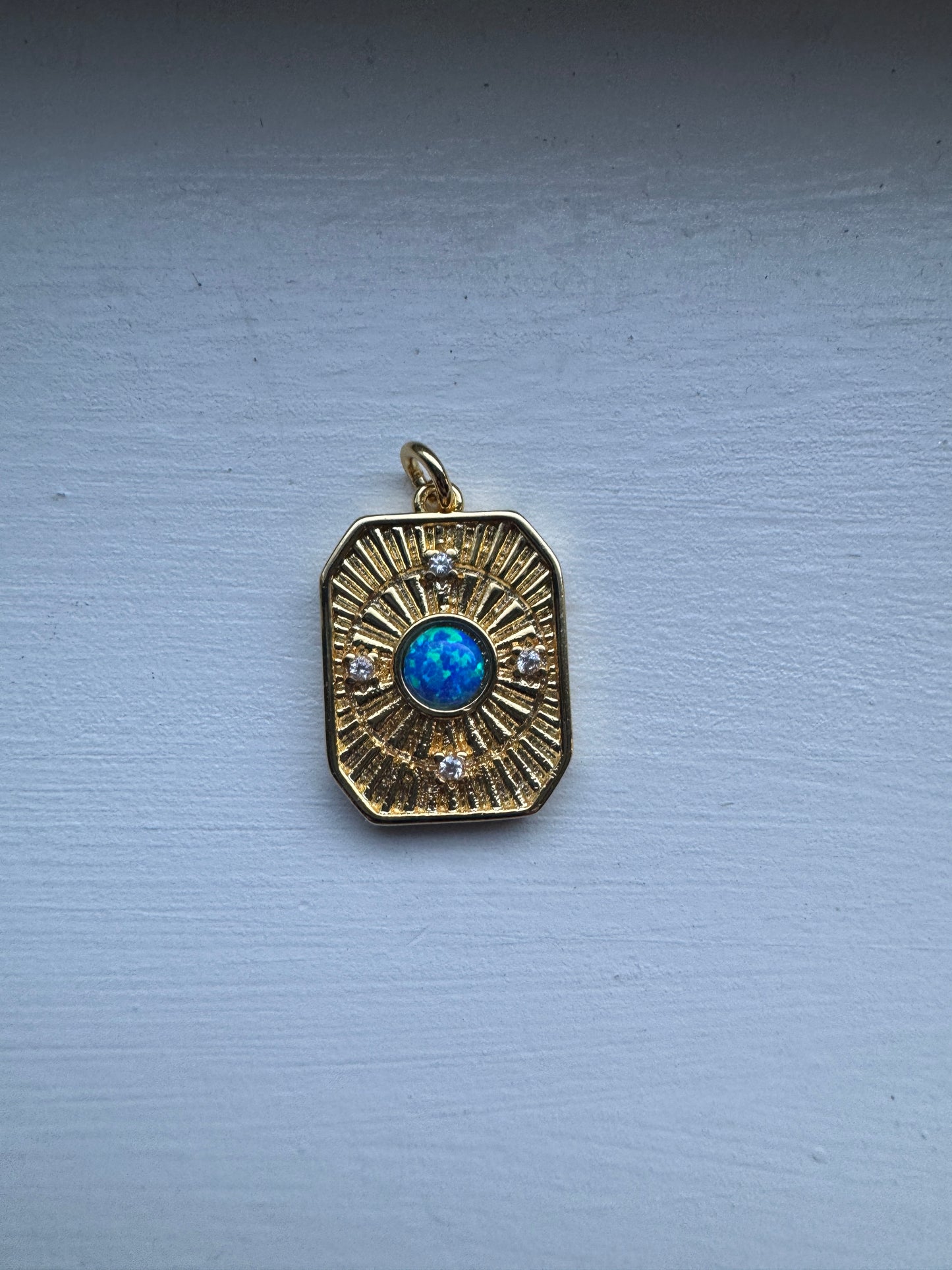 Blue Opal Charm